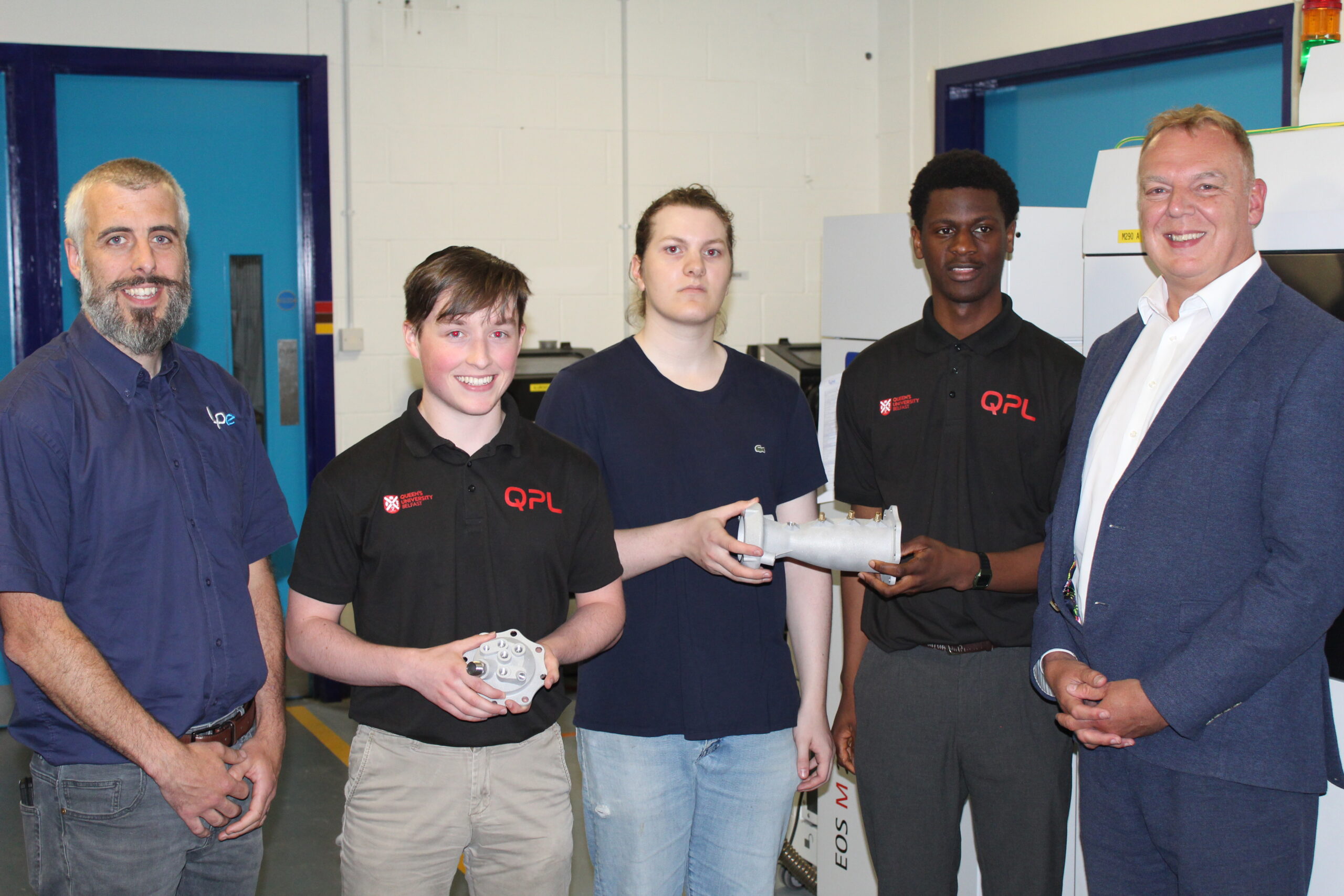 Printed Rocket chamber handover to QPL with Rob Hill